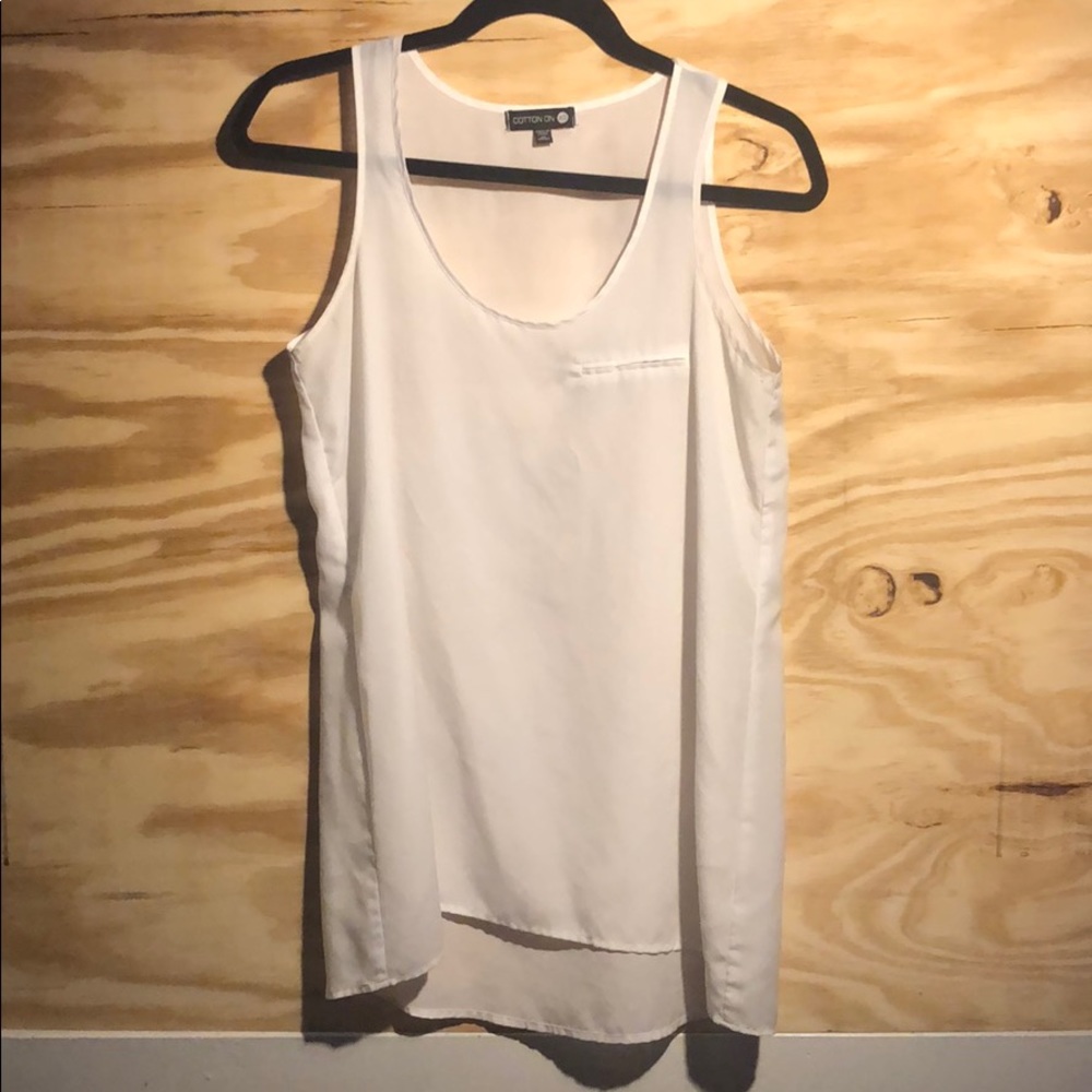 White tank top